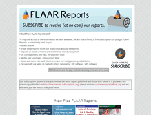 Tablet Screenshot of flaar-reports-subscriptions.org